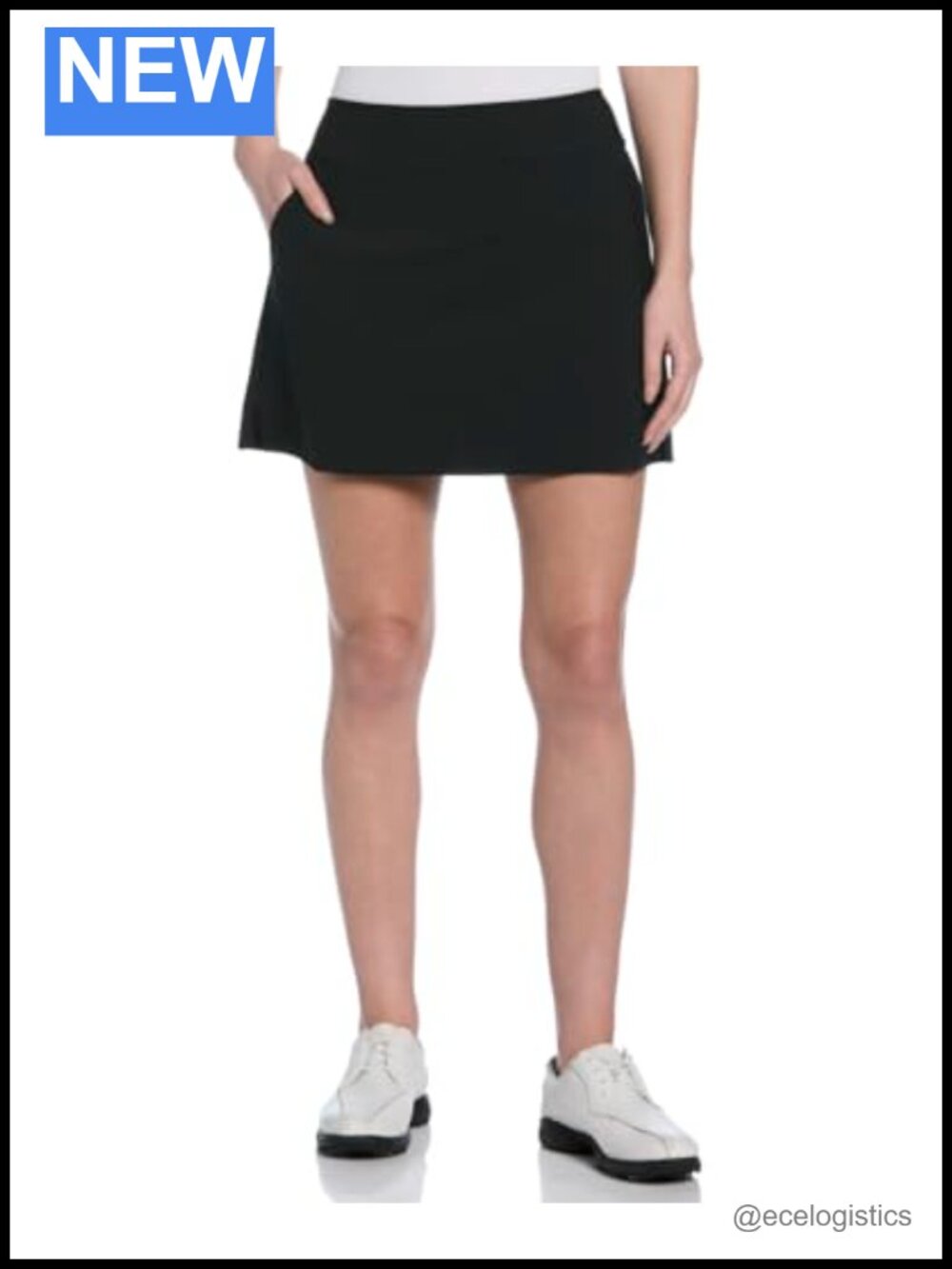 16" Pull-on Tummy Control Golf Skort with Airflux Stretch Fabric
